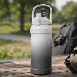 Insulated Water Bottle with Straw & Handle – 316 Stainless Steel Vacuum Flask for Travel & Daily Hydration