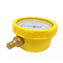 Unbranded 3-Pack Grainger 4EFJ7 Pressure Test Gauge 0–15 Psi, 0–100 Kpa, 4″ Dial