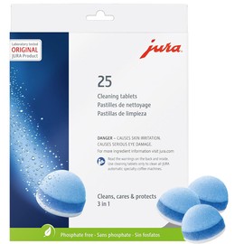 3-Phase Cleaning Tablets For JURA Coffee Machines（25 count）