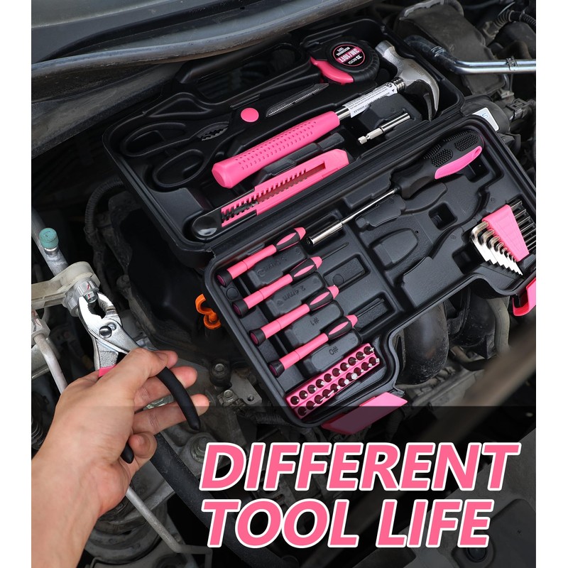 B BOSI TOOLS 40-Piece Pink Tool Set- General Household 40