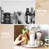 2 Pack Lazy Susan Organizer for Cabinet：Lazy Susan Turntable (8