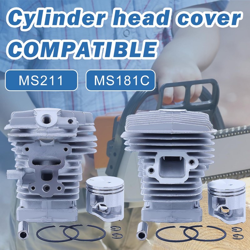 AUMEL 40mm Cylinder Piston Kit For Stihl MS211 MS 211C