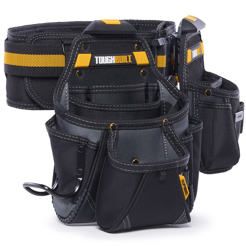 ToughBuilt ClipTech Series – 3-Piece Handyman Tool Belt Set, Modular