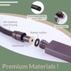 Flexible Shower Hose 59 Inches, APLusee 304 Stainless Steel Shower