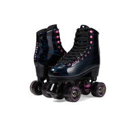 Impala Rollerskates Girl's Impala Quad Skate (Big Kid/Adult) Black Holographic 10 (US Men's 8, Women's 10) M