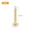 sourcing map Wood Screws M2.5 x 16mm Slotted Round Head