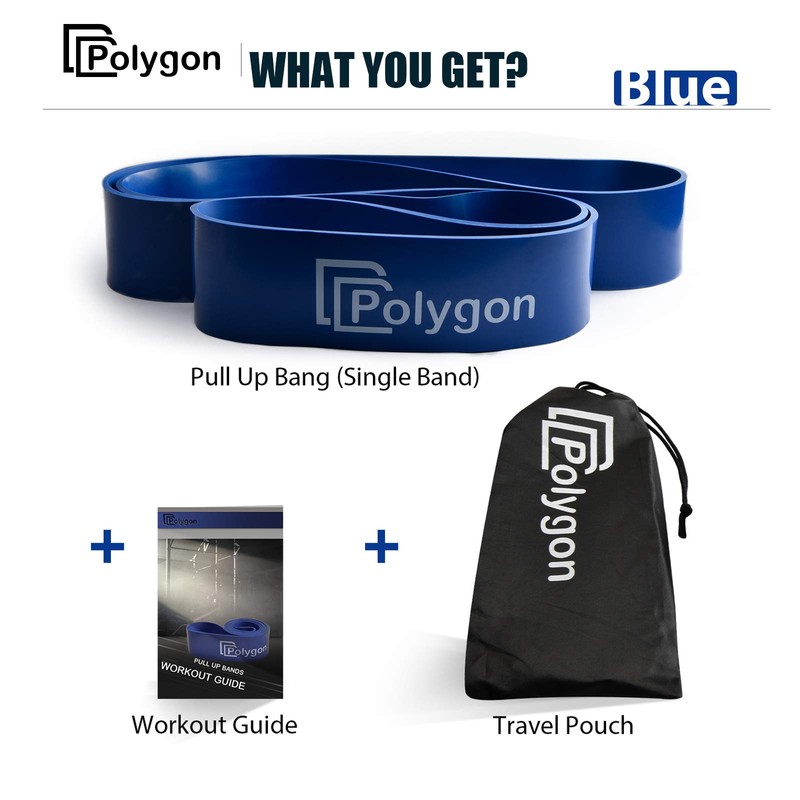 Polygon Pull Up Assist Resistance Exercise Bands, Heavy Duty Assistance