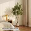 LYLYFAN Olive Tree Artificial Indoor 7FT Faux Olive Tree with