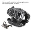 Resin Reptile Hide Cave Snake Skull Simulation Hideout Landscape for