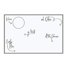 Creative Brands Slant CollectionsCharcuterie Paper, 50" x 18", White/Black