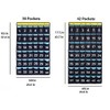 NIMES Numbered Organizer Classroom Pocket Chart for Cell Phones Calculators