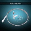 For Chevy TH350 Stainless Steel Braided Transmission Kick Down Cable
