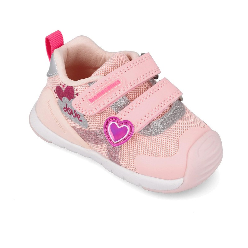 Biomecanics 262133, Scarpe da Ginnastica Bambina, Rosa, 22 EU