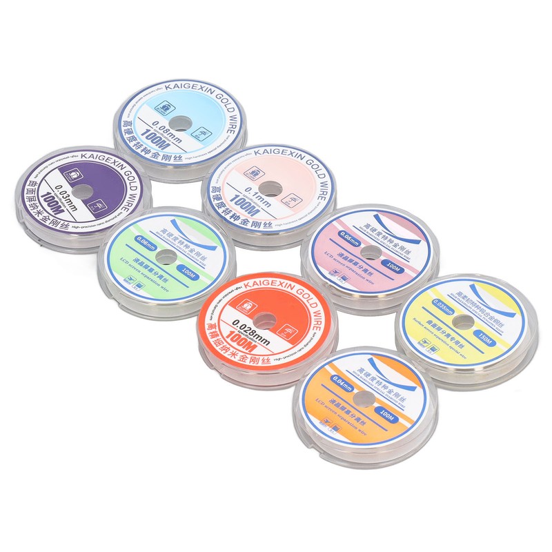 8PCS LCD Screen Separation Wire Tungsten Alloy Steel 0.028 0.03