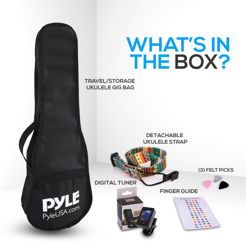 Accessory Kit for Ukulele - Handy Digital Tuner, Sturdy Gig