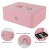 xydled Locking Steel Large Cash Box with Removable Coin Tray