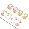 100PCS Cute Cat Shape Paper Clips Funny Bookmarks Planner Clips