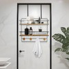 SDZOREN Over-the-Door Shower Caddy, Large Rustproof Hanging Bathroom Organizer with