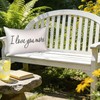 Nextchange I Love You More Quotes Pillow Covers, Linen Double-Sided