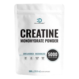 Creatina Monohidratada Premium 60 Servicios 5gr Eg C77 Sabor Sin Sabor