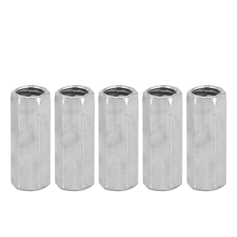 10pcs Long Rod Nut Hex Coupling Nuts Hexagonal Sleeve Nut