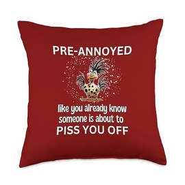 Pre-Annoyed You Already Know Someone About To Piss You Off Throw Pillow