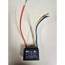 Hunter Ceiling Fan Capacitor Three Wire Red + Yellow At 1.5 UF And Blue At 3. 0 UF