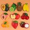 Fruit Shaped Fridge Magnet, 10pcs/set Cute Cartoon Fruit Design Magnet,