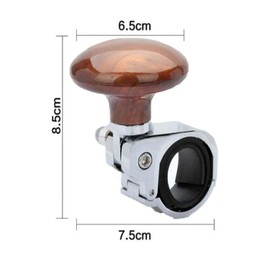 Steering Wheel Knob, Steering Wheel Spinner Knob,Brown Universal Fit Vehicle Steering Wheel Spinner,Universal Fit for All Cars,Tractors,Trucks, Boats