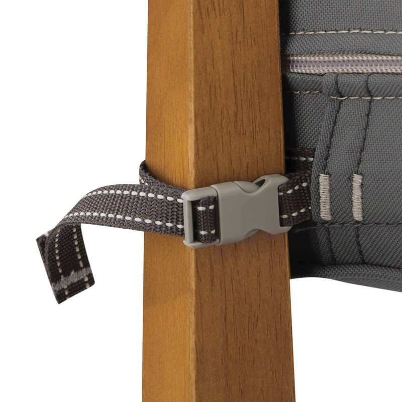 Classic Accessories Montlake Patio Seat Cushion Slip Cover, Light Charcoal,