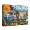 Fall Camping Puzzles for Adults 1000 Pieces, Autumn RV Lake