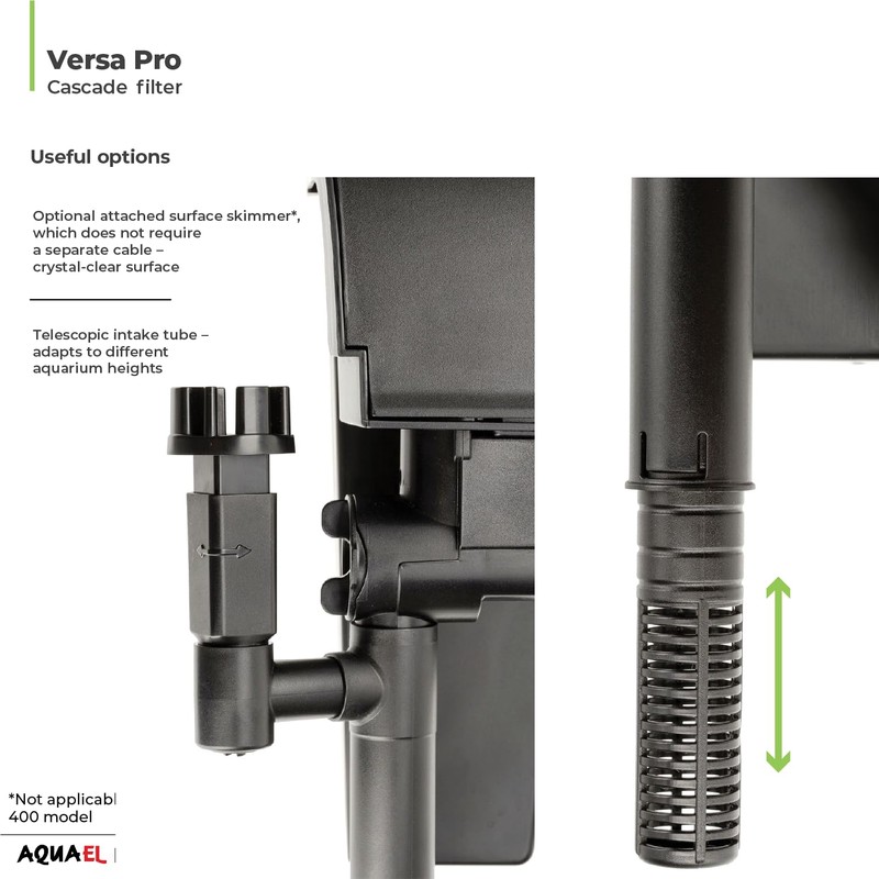 Aquael Versa Pro 20 Power Filter - Hang On Back