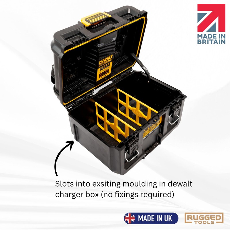 RUGGED TOOLS - HeavyDuty Divider compatible with Dewalt ToughSystem 2.0