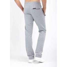 SCR Mens Sweatpants 34 Inseam - Big and Tall 38Wx34L Men Sweat Pants for Men – Comfy Joggers with Zipper Pockets and Drawstring Elastic Waist (Light Grey Heather) 434