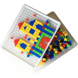 Itian 420 Stück Construction Spielzeug Puzzle Toy Box mit Kunststoff-Bricks Lernspiel für Kinder