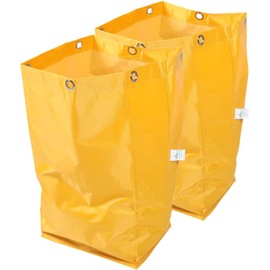 Vaguelly Bolsas para Carrito de Servicio, 2 Piezas Lona Amarilla