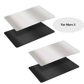 KOYOFEI - Plataforma de impresora 3D para Elegoo Mars 3, placa de construcción y hoja magnética, cama flexible de placa de acero flexible para impresora 3D Elegoo Mars 3 Pro, 150 x 95 mm