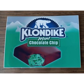 Klondike Mint Chocolate Chip Bar, Ice Cream Turck Sticker 7"x5"