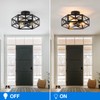XSDeTu Semi Flush Mount Ceiling Light Fixture, Modern Farmhouse 3-Light