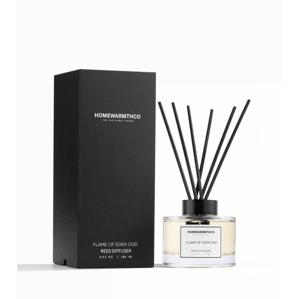 Homewarmthco Flame of Eden Oud Reed Diffuser Set - Luxury