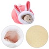 Lotsdonxia Cozy Winter Hamster Nest, Miniature Soft & Warm Pet