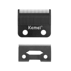KEMEI 2296 Professional Hair Clippers Replacement Blades Built with Stainless Steel Carbon Steel, High Hardness Cutter Head, Sharp and Durable Blade Set, Gray