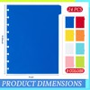 Outus 24 Pcs 7 x 9.25 Discbound Dividers 8 Tab