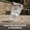 YINPIXUS Clear Acrylic Drinking Glasses Set of 6, Plastic Cups