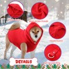 Abbylike 2 Pcs Dog Hoodies with Leash Hole and Pocket