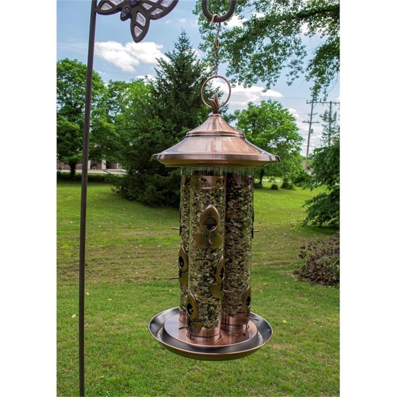 Outdoor Leisure Products BF1003 Triple Tube Deluxe Bird Feeder with