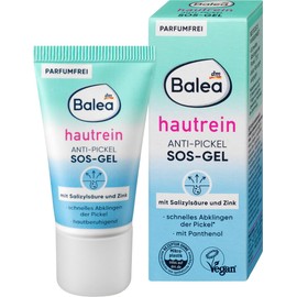 Balea Set of 2 Skin Care: Anti-Pimple SOS Gel Skin Against Pimple-Causing Bacteria with Salicylic Acid, Zinc, Skin Soothing Properties (15 ml) + Shower Gel VAMOS A LA PLAYA (300 ml), 315 ml