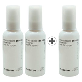 Innisfree My Hair Recipe Essential Hair Oil Serum 2+1 pcs / 이니스프리 마이 헤어 레시피 에센셜 헤어 오일 세럼 2+1개
