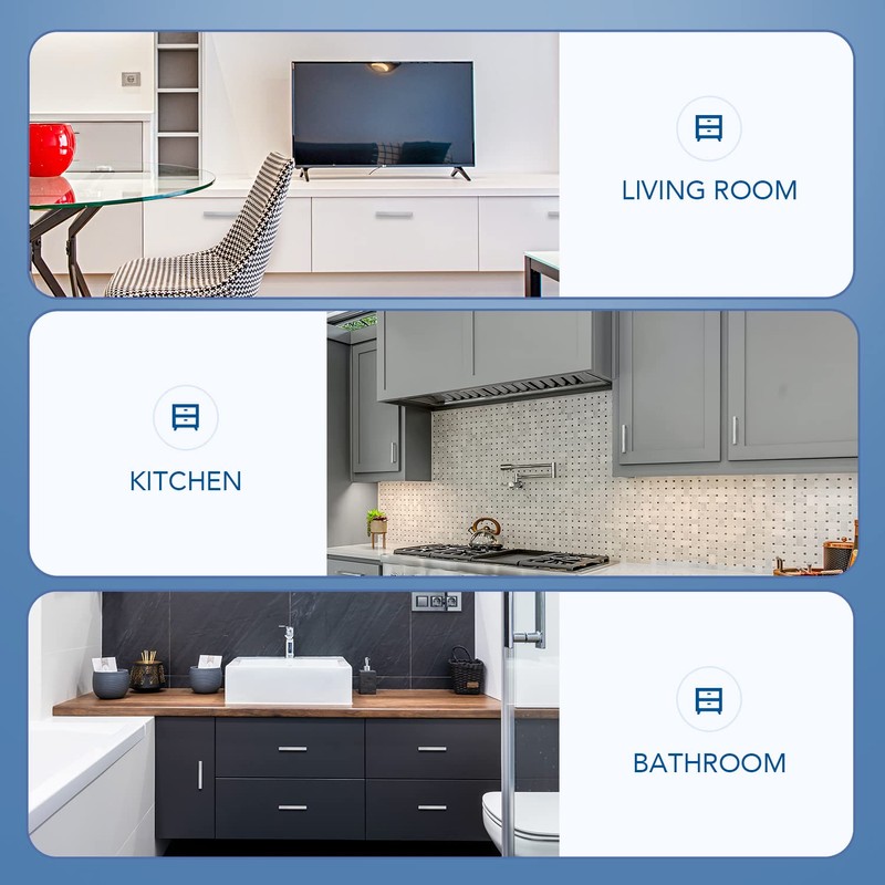 Ravinte 1 Pack Stainless Steel 3-3/4 Inch Cabinet Pulls Brushed