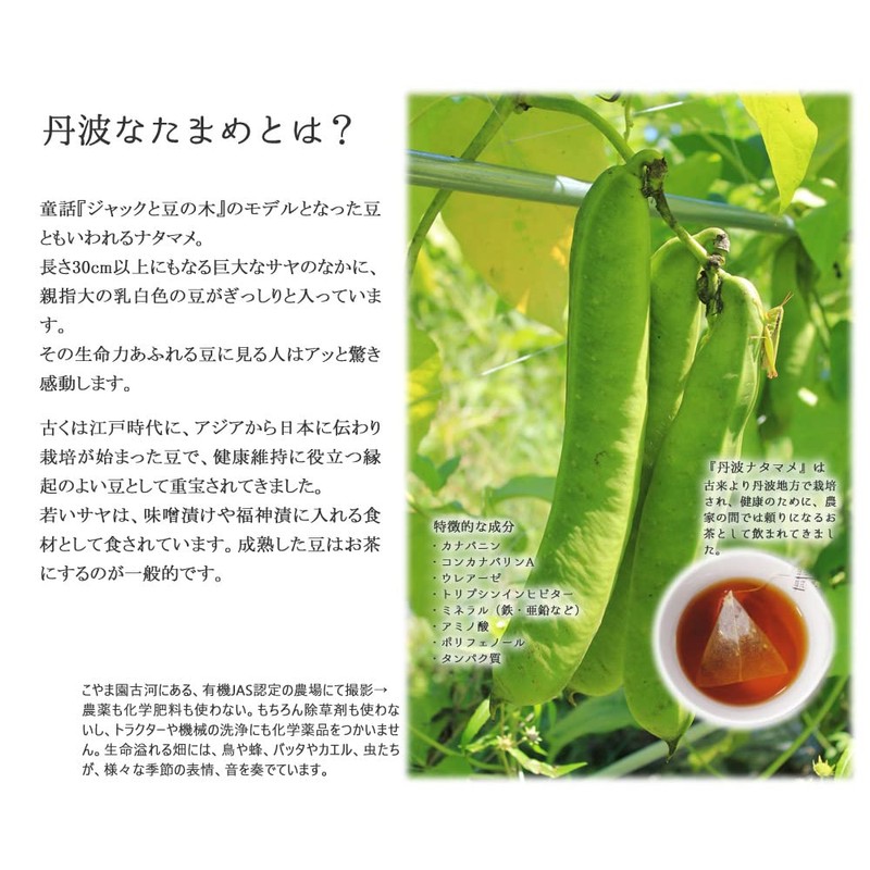 Koyamaen Tanba Nata Bean Tea 3g x 30 Pieces (Domestic